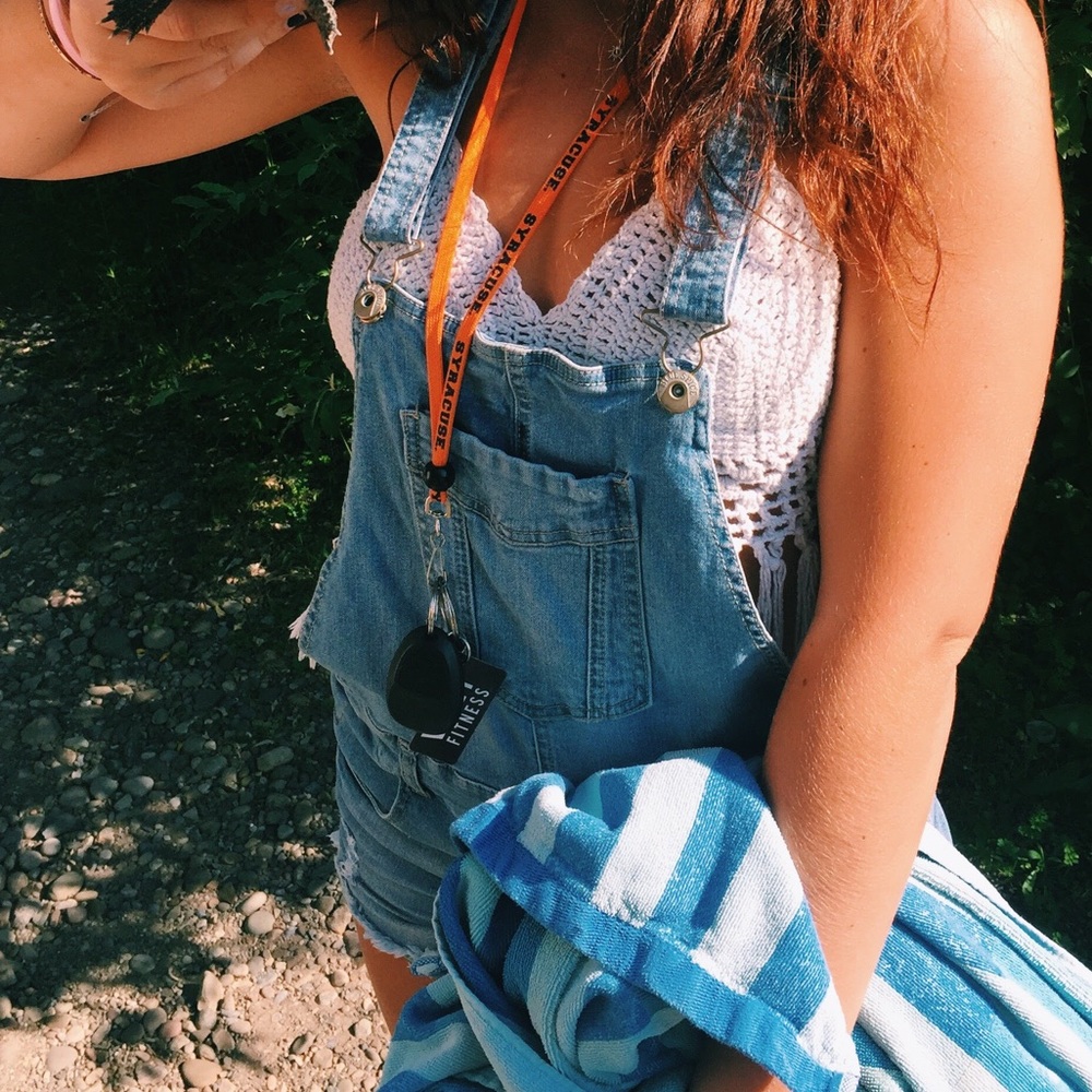 Overall shorts